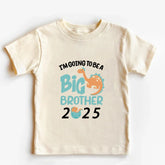Promoted To Big Brother Est 2025 Print Kids T-shirt Pregnancy Announcement Boys Shirt Child Summer Retro Short Sleeve Outfit Top