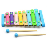 Wooden 8 Tones Multicolor Xylophone Wood Musical Instrument Toys For Baby Kids Wood Musical Instrument Toys Accessories
