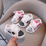 Girls' Shoes 2024 Spring New Casual Versatile Little Girls Star sneakers Spring and Autumn Children's Sports Shoes
