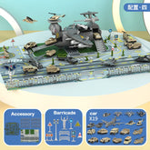 Children's Military Transformation Aircraft C17 Track Gliding Tank Can Store Transport Aircraft Boy Toy Birthday Gift