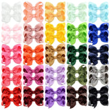 BABY BOWS 20/30/40Pcs 3inch Grosgrain Ribbon Hair Bow Clips for Baby Girls Hair Accessories Bowknot Hairpin Toddler Headgripes