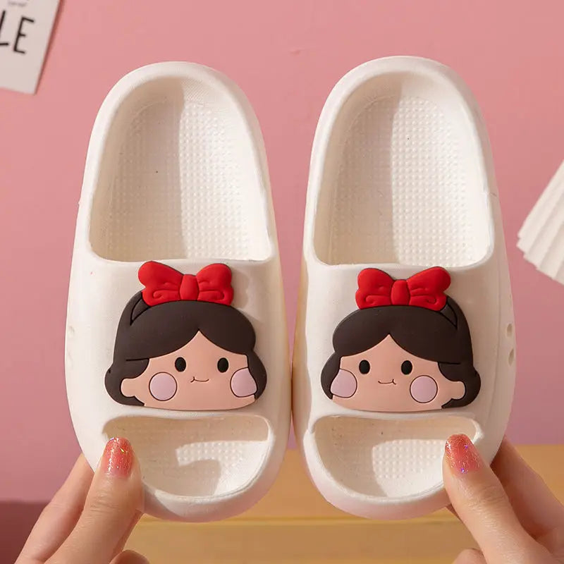 Bear Print Slippers Soft Beach Cloud Platform Indoor Bathroom Slides Summer Mules Outside PVC Shoes