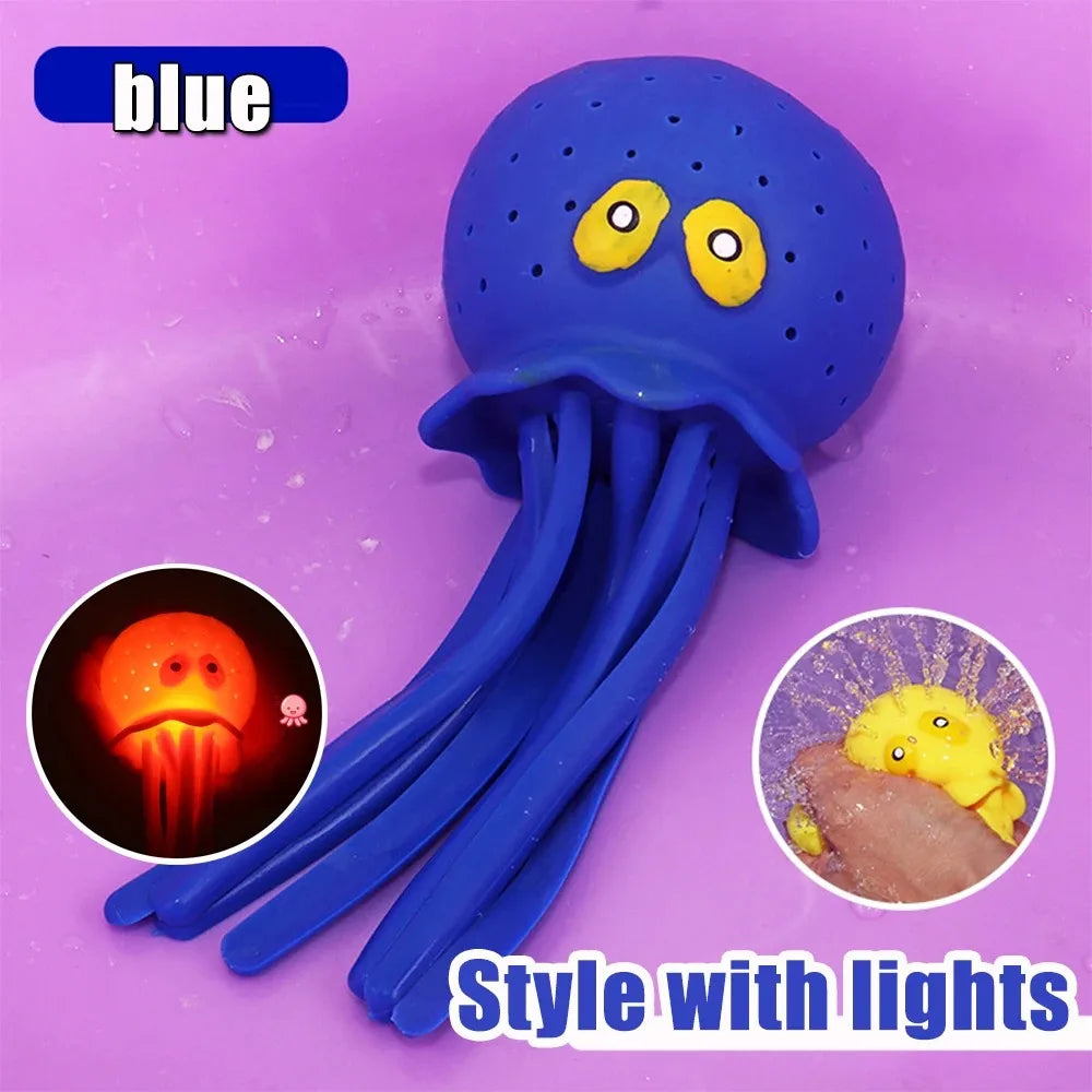 Octopus Baby Bath Toys - Absorbent Squeeze Water Toys Stress Relief Sensory Play - Summer Pool Beach Swimming Fun for Kids