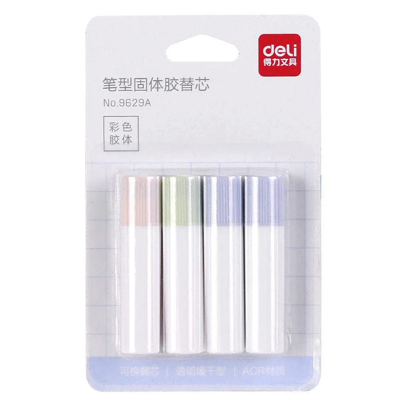 DELI Pen Style Glue Stick High Viscosity Glutstick Solid Glue Paper Sticker Stationery Office Supplies