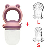 Baby Fresh Food Feeder Silicone Fruit Feeding Nibbler Kids Boy Girl Frog Design Safe Infant Baby Supplies Nipple Soother Bottles