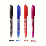 8/4pcs Multi-Color Erasable Gel Pen 0.5mm Tip Painting Writing Drawing School Black Blue Red Pink Orange Green Purple Light Blue