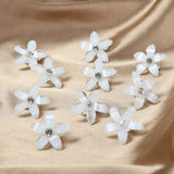 10PCS/Set Hair Clip Braided Hair Small Flower Hair Buttons Hairpin Girl Cute Headdress Girl Mini Hair Claw Hair Accessories