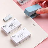 DELI Mini Stapler Set Portable Color Paper Binding Machine Use 24/6 26/6 Staples Fashion Stationery Office Supplies