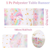 Rainbow Unicorn Disposable Tableware Happy 1st Birthday Party Decorations Kids Unicorn Theme Wedding Baby Shower Girls Supplies