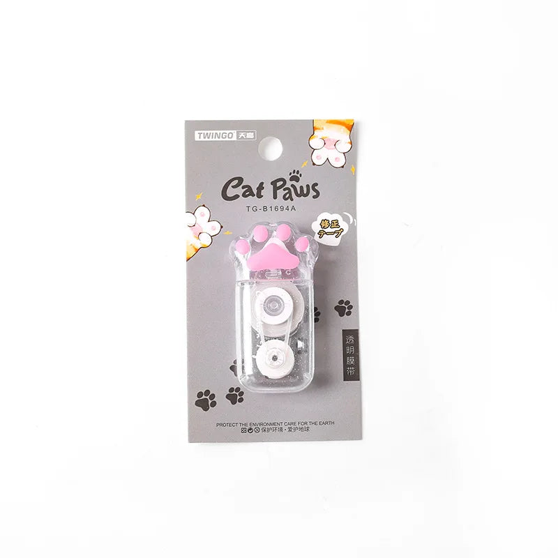 Mr. Paper 3 styles 1/pack Cat Paw Correction Tape Creative Girl Cute Large Capacity Student Supplies Scribble Tape