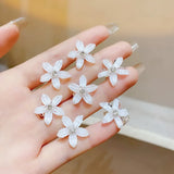 10PCS/Set Hair Clip Braided Hair Small Flower Hair Buttons Hairpin Girl Cute Headdress Girl Mini Hair Claw Hair Accessories