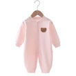 Bear Newborn Jumpsuit Cotton Autumn Spring Baby Romper Toddler Girls Boys Clothes Infant One-Piece Kids Onesie Home Leisure Wear