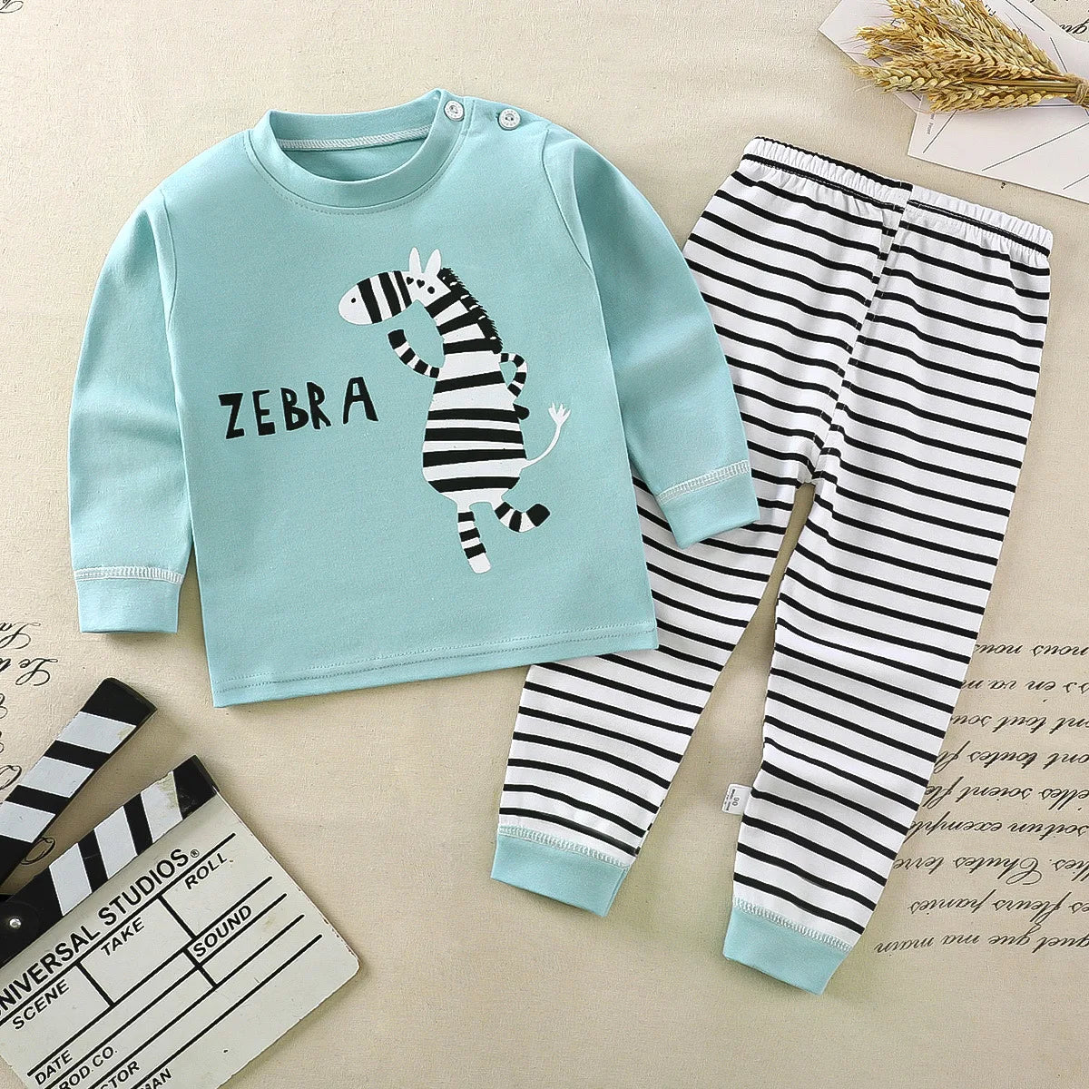 Children Kids Clothes Sets  Boys Girls Suit Pajamas Clothinng Pants Cartoon Autumn Winter Sleepwear Outfits