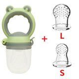 Baby Fresh Food Feeder Silicone Fruit Feeding Nibbler Kids Boy Girl Frog Design Safe Infant Baby Supplies Nipple Soother Bottles