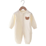 Bear Newborn Jumpsuit Cotton Autumn Spring Baby Romper Toddler Girls Boys Clothes Infant One-Piece Kids Onesie Home Leisure Wear