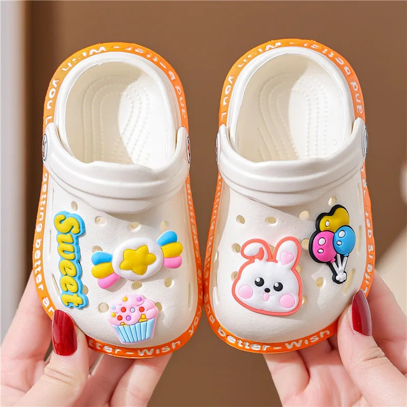 Children's Sandals and Slippers Cartoon Soft Sole Anti Slip Children's Shoes Girls' Indoor Home Shoes Boys' Sandals  Kids Shoes