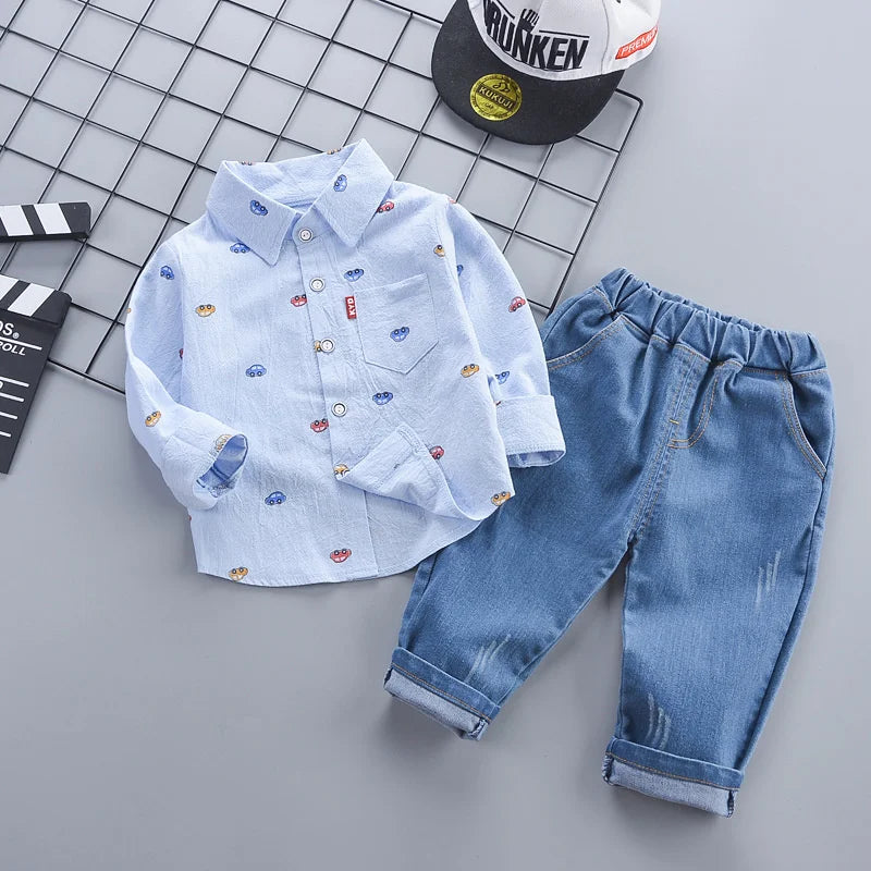 New Spring Autumn Baby Boys Clothes Suit Infant Outfits Children Shirt Pants 2Pcs/Sets Toddler Casual Costume Kids Tracksuits