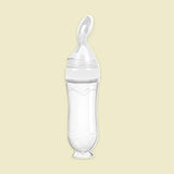 90ML Safe Newborn Baby Feeding Bottle Toddler Silicone Squeeze Feeding Spoon Milk Bottle Training Feeder Food Supplement Tools