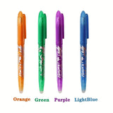 8/4pcs Multi-Color Erasable Gel Pen 0.5mm Tip Painting Writing Drawing School Black Blue Red Pink Orange Green Purple Light Blue