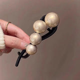 Elegant Pearls Twist Hair Clip For Women Long Hair Holder Hairpin Barrette Sweet Hair Ornament Headband Fashion Hair Accessories