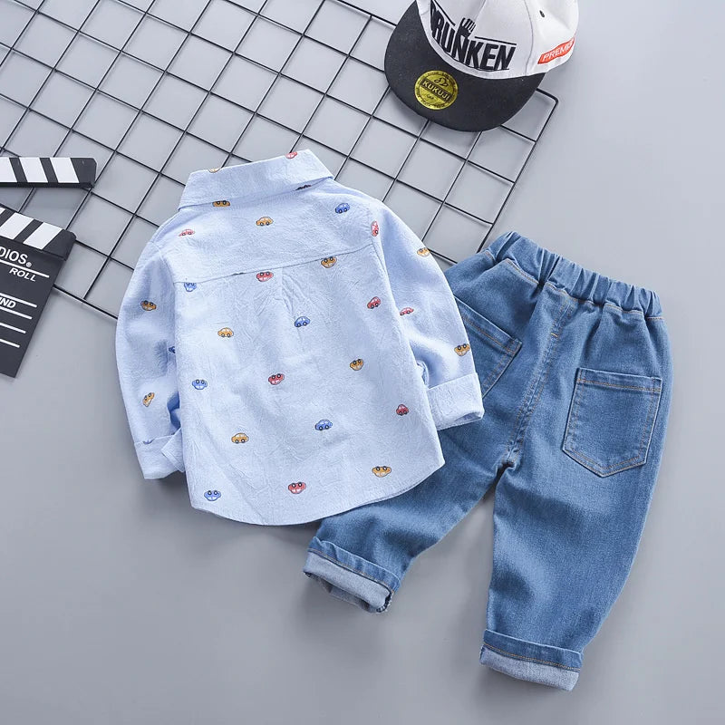 New Spring Autumn Baby Boys Clothes Suit Infant Outfits Children Shirt Pants 2Pcs/Sets Toddler Casual Costume Kids Tracksuits