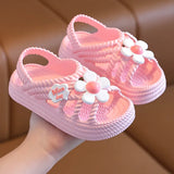 2024 New Children's Slippers Summer Girls and Boys Bathroom Home Anti slip Beach Shoes Soft Soled Baby Sandals