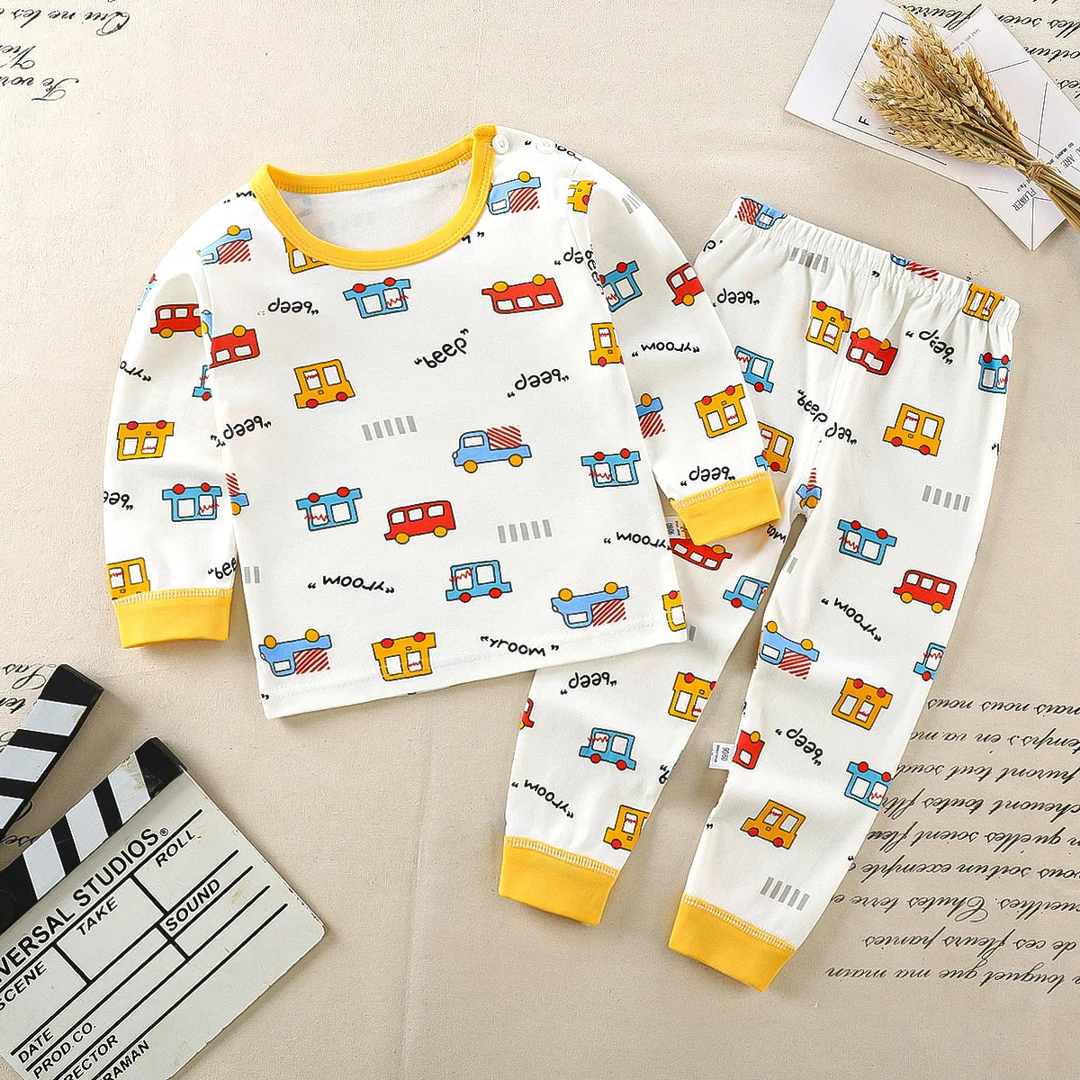 Children Kids Clothes Sets  Boys Girls Suit Pajamas Clothinng Pants Cartoon Autumn Winter Sleepwear Outfits