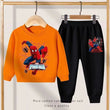 Disney Spring Autumn New Products Boys Girls Clothes Set Spider-Man Hoodies Coat + Pants 2PCS Set Casual Kids Sportswear