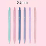 6pcs/set Automatic Pencil for Writing 0.5mm Mechanical Pencil School Supplies Fashion Macaron Stationery Writing Supplies