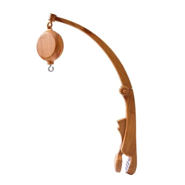 Baby Wooden Boho Rainbow Bed Bell Rattles Toys Hanging Pendant Newborn Toys Mobile Crib Bracket Montessori Toys Baby Birth Gift