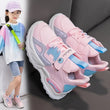 Kids Spring Sneakers Girls School Casual Shoes Outdoor Breathable Running Shoes Light Soft Tenis Pink Non-slip Children Shoes