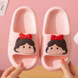 Bear Print Slippers Soft Beach Cloud Platform Indoor Bathroom Slides Summer Mules Outside PVC Shoes