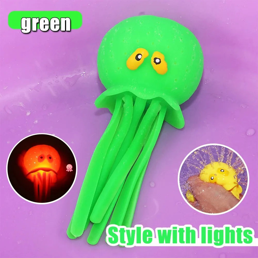 Octopus Baby Bath Toys - Absorbent Squeeze Water Toys Stress Relief Sensory Play - Summer Pool Beach Swimming Fun for Kids