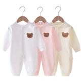 Bear Newborn Jumpsuit Cotton Autumn Spring Baby Romper Toddler Girls Boys Clothes Infant One-Piece Kids Onesie Home Leisure Wear