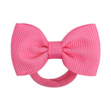 10Pcs/Set Mini Bows Elastic Hair Bands For Cute Girls Nylon Rubber Band Hair Rope Ponytail Holder Headwear Kids Hair Accessories