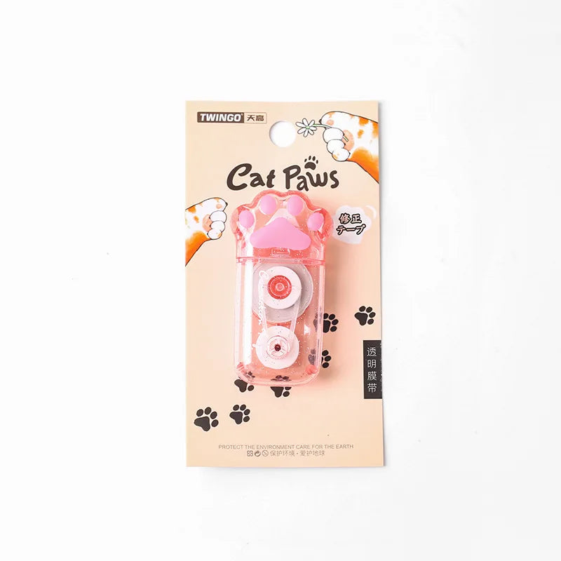 Mr. Paper 3 styles 1/pack Cat Paw Correction Tape Creative Girl Cute Large Capacity Student Supplies Scribble Tape