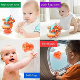 Baby Toy Montessori Inspired Dining Table Sucker Rotation High Chair Toy Suction Cups Spinner for Baby Toddler and Newborn Gifts