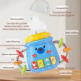 0-12M Baby Musical Feeding Bottle Pacifier Newborn Soft Teether Rattles Educational Toy Mobile Soothing Vocal Music Rattles Toys