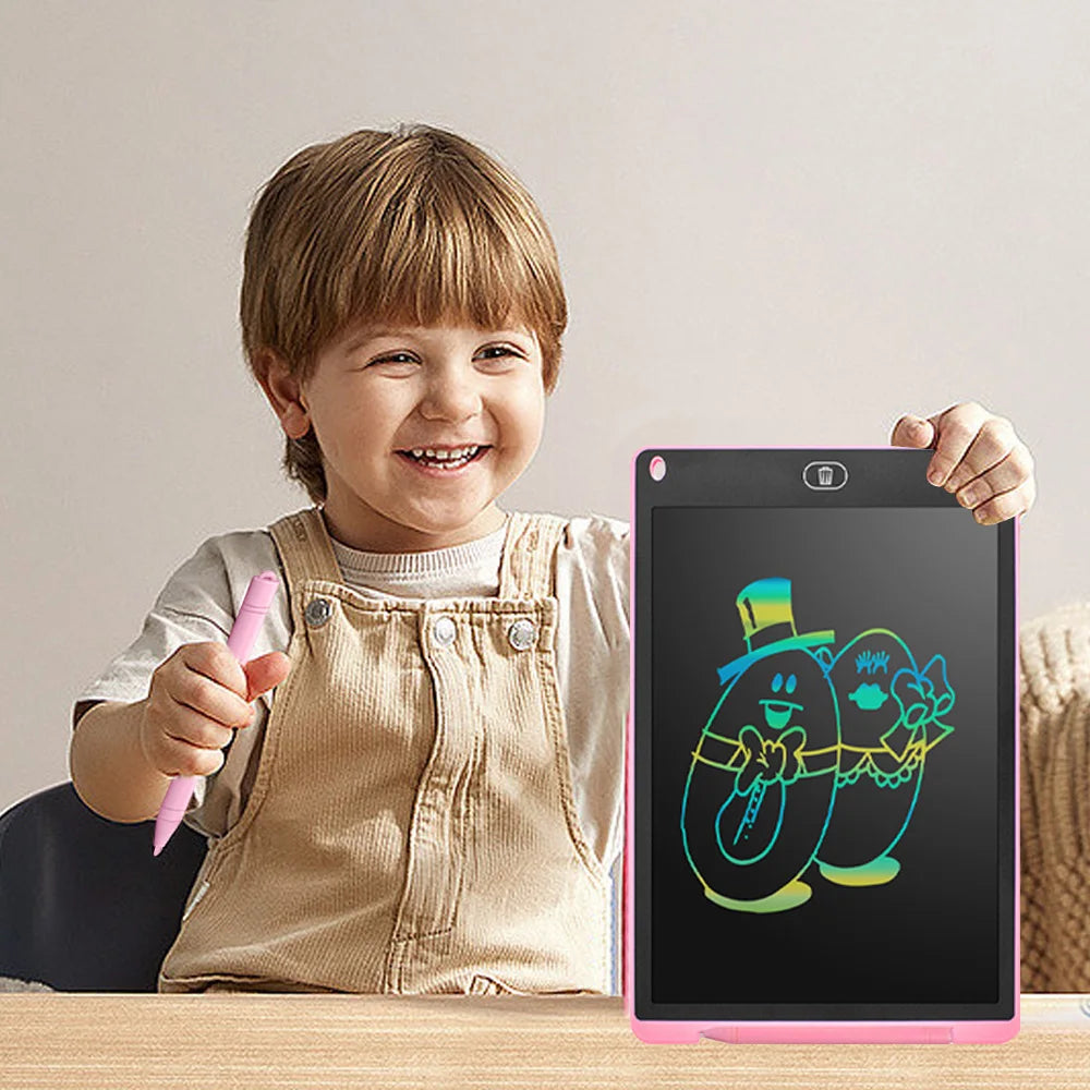 لوح رسم LCD مقاس 6.5 بوصة، لوحة رسم تعليمية من مونتيسوري للأطفال والطلاب، لعبة سبورة سحرية هدية