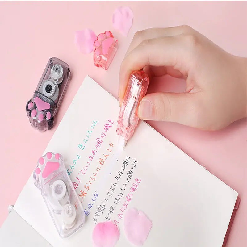 Mr. Paper 3 styles 1/pack Cat Paw Correction Tape Creative Girl Cute Large Capacity Student Supplies Scribble Tape