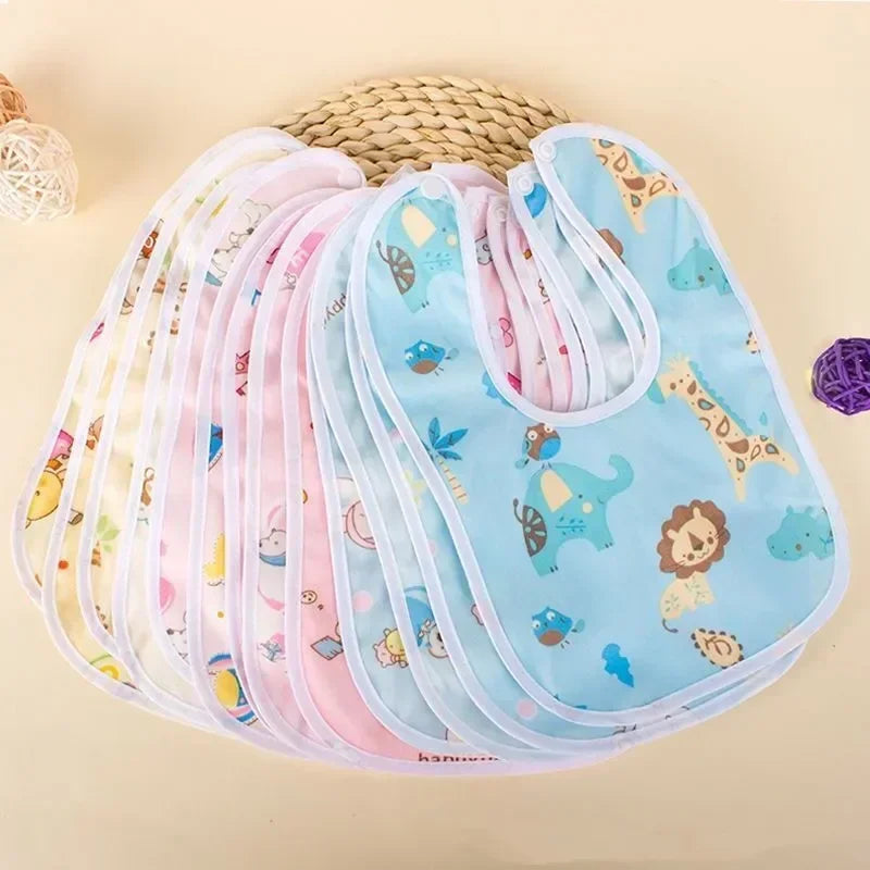 1PCS Baby Bibs Cotton Waterproof Bib Children Feeding Clothes Protection Kids Toddler Scarf for Newborns Boys Girls Accessories