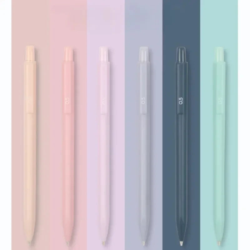 6pcs/set Automatic Pencil for Writing 0.5mm Mechanical Pencil School Supplies Fashion Macaron Stationery Writing Supplies