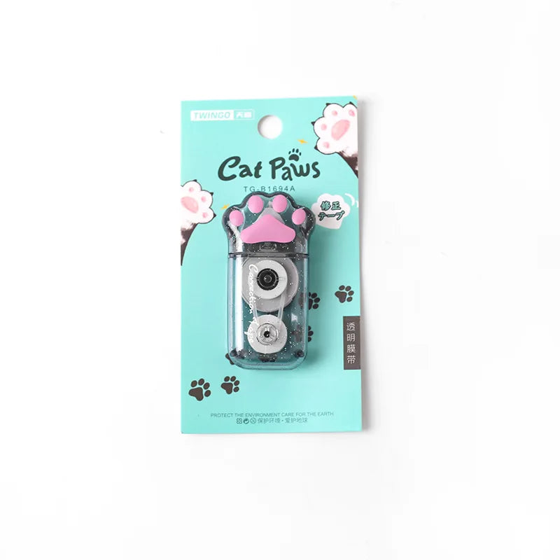 Mr. Paper 3 styles 1/pack Cat Paw Correction Tape Creative Girl Cute Large Capacity Student Supplies Scribble Tape