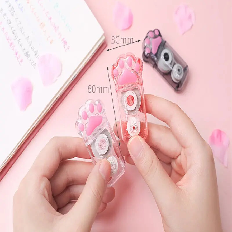 Mr. Paper 3 styles 1/pack Cat Paw Correction Tape Creative Girl Cute Large Capacity Student Supplies Scribble Tape