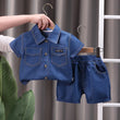 Summer Children Clothes Boys Suit Denim Tops + Jeans Pants 2Pcs/Set Infant Casual Outfits