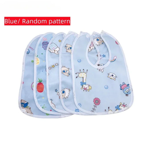 1PCS Baby Bibs Cotton Waterproof Bib Children Feeding Clothes Protection Kids Toddler Scarf for Newborns Boys Girls Accessories