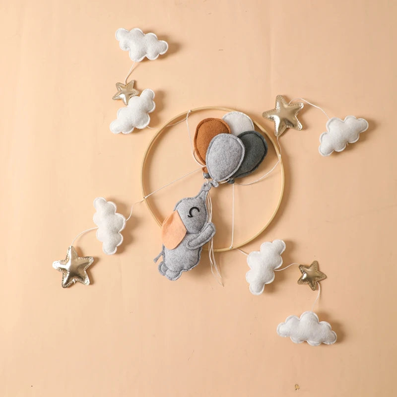 Baby Wooden Boho Rainbow Bed Bell Rattles Toys Hanging Pendant Newborn Toys Mobile Crib Bracket Montessori Toys Baby Birth Gift