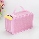 32/48/72 Holes Pencil Case for Colored Pencils Multifunction Large Capacity Art Drawing Pen Storage Bag School Stationery