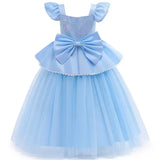 Cinderella Belle Costume for Girls Halloween Disguise Cosplay Rapunzel Princess Dress Baby Christmas Birthday Party Kids Clothes