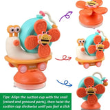 Baby Toy Montessori Inspired Dining Table Sucker Rotation High Chair Toy Suction Cups Spinner for Baby Toddler and Newborn Gifts